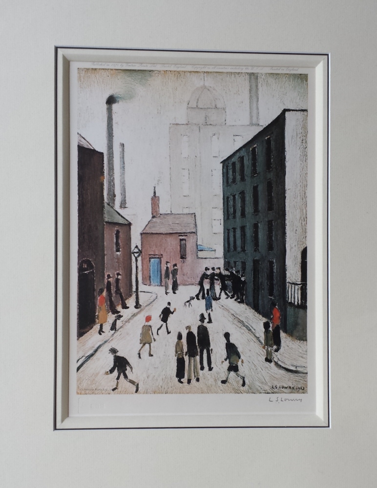 lowry industrial scene signed print
