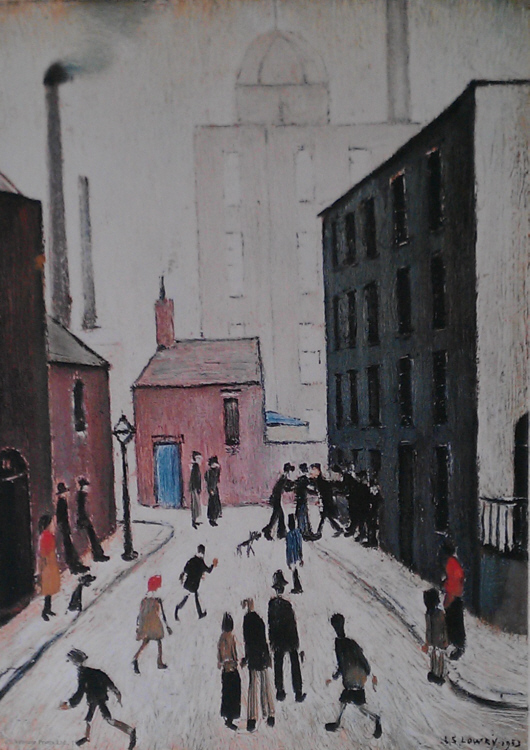 lowry industrial scene signed print