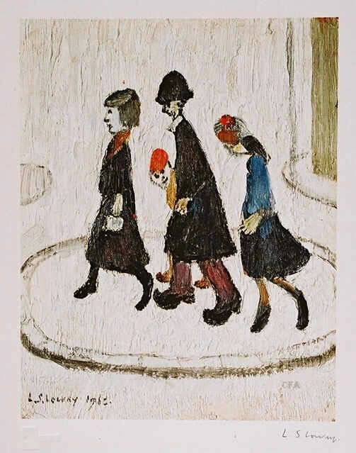 lowry the family signed print