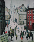 lowry signed print, berwick on tweed print