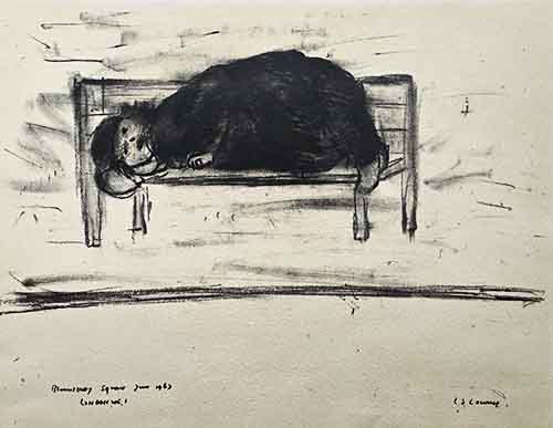 Bloomsbury Square, Lowry original signed limited edition lithograph