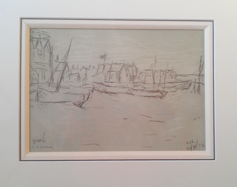 lowry the beach sketch deal signed print lslowry