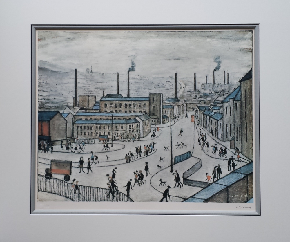 lowry huddersfield print signed print