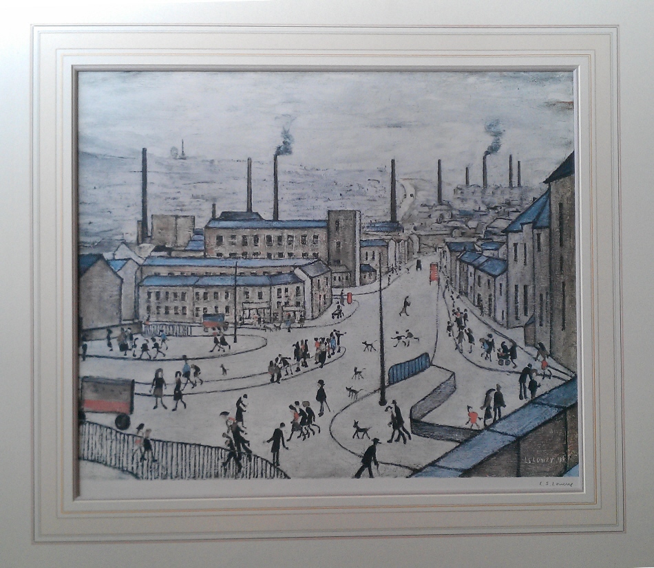 lowry huddersfield print signed print