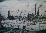 lowry signed prints,industrial town signed limited edition lowry signed prints, industrial town
