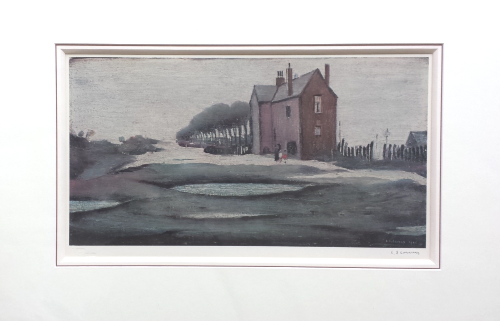 lowry lonely house signed print