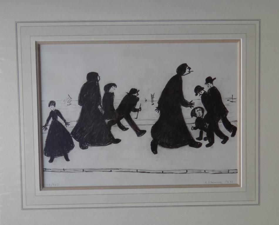 lowry on a promenade print