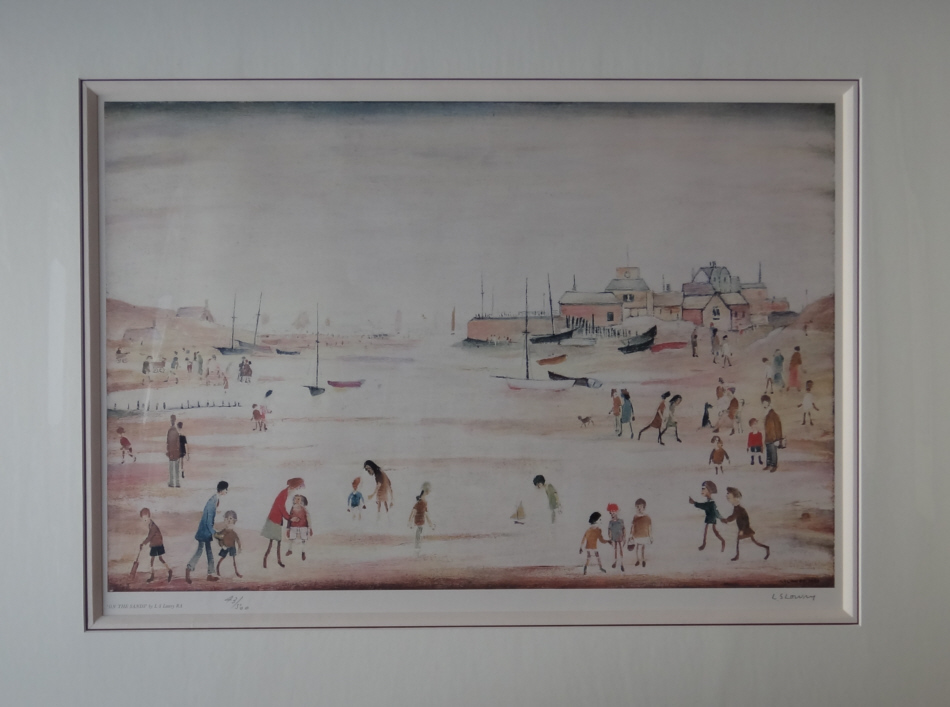 lowry on the sands print
