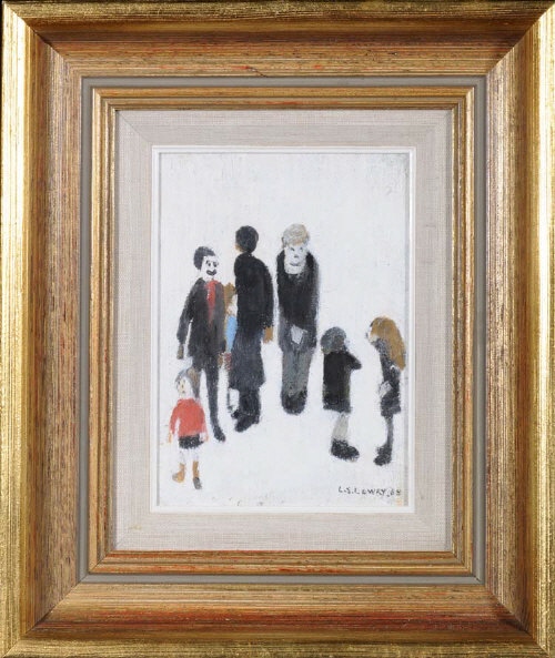 lowry family group original painting lowry family group original painting