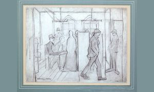 lowry polling station original drawing