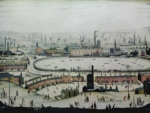 lowry signed prints, pond