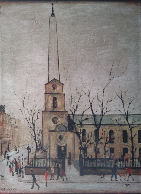 lowry stlukes church london print