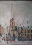 lowry signed prints, st. luke's church