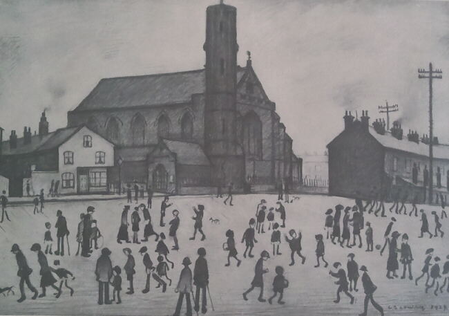 lowry st. marys Beswick signed print