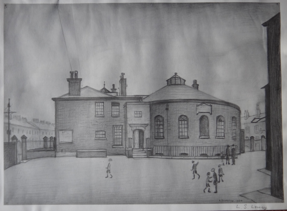 print lowry street scene 2 signed