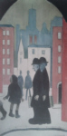lowry signed prints, two brothers